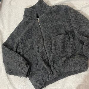 TEDDY OVERSIZED ZIP UP JACKET